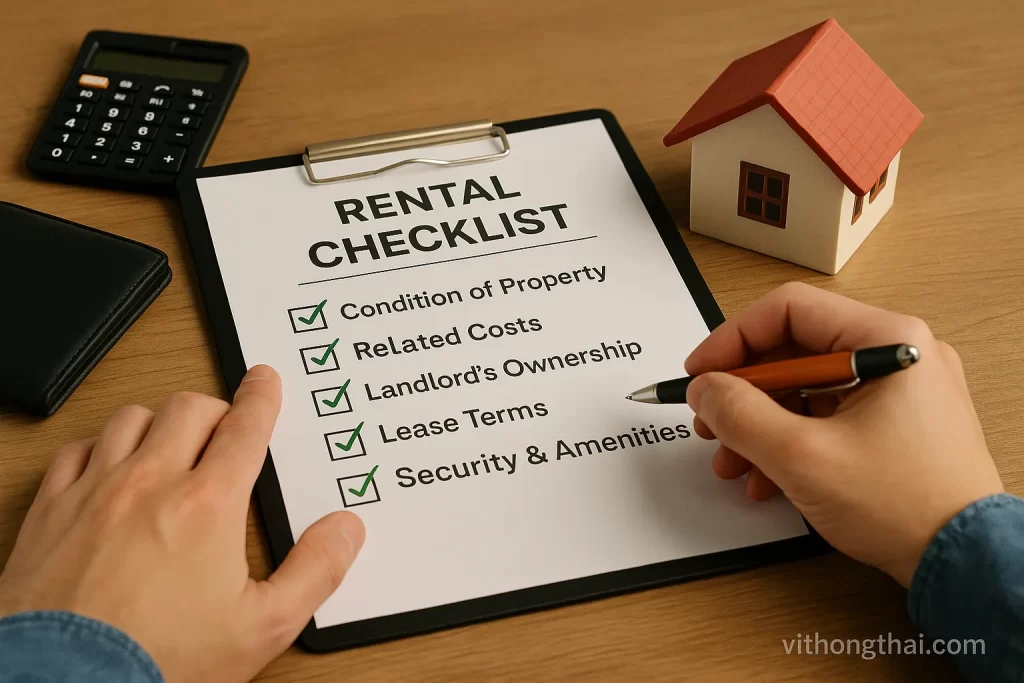 Checklist Những Thứ Cần Kiểm Tra Trước Khi Ký Hợp Đồng Thuê Nhà