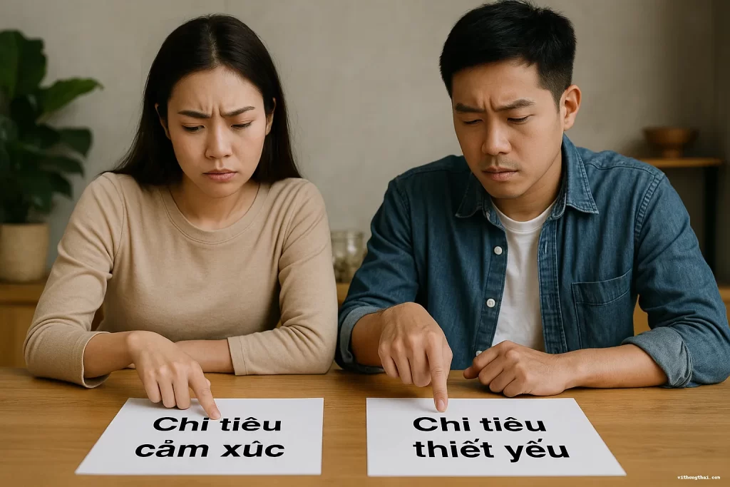 Phân biệt giữa chi tiêu thiết yếu và chi tiêu cảm xúc
