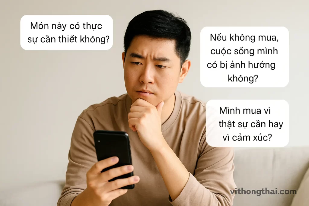 Hỏi bản thân 3 câu trước khi chi tiền
