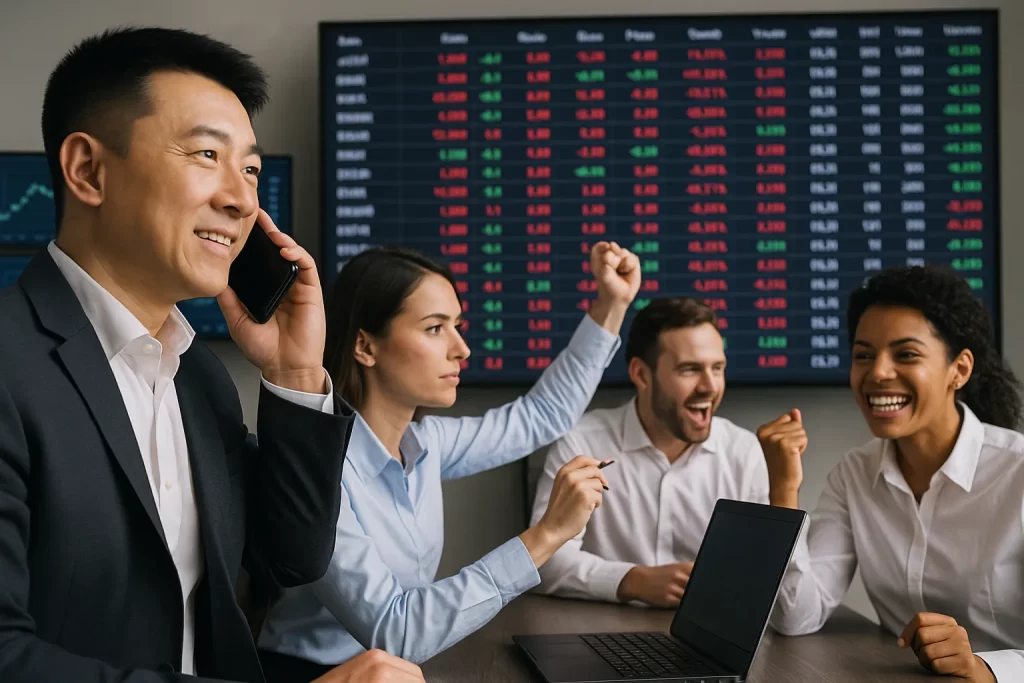 Các nhà đầu tư giao dịch với thanh khoản cao